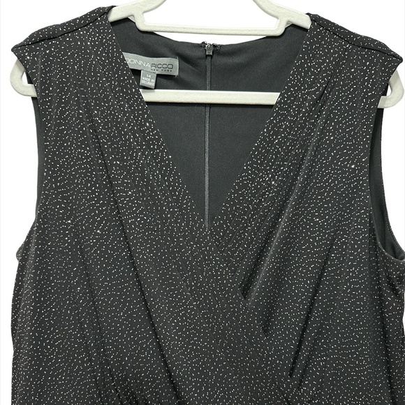 Jumpsuit | Black Sparkle | Donna Ricco New York - Size 14 - Picture 4 of 10